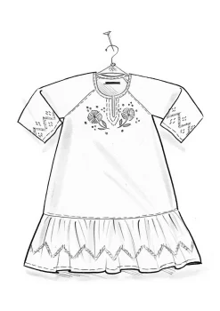 Loungewear & Sovplagg-Gudrun Sjödén Barnnattlinne "Twinkle" i ekologisk bomull Havsblå
