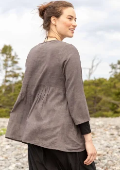 Blusar-Gudrun Sjödén Blus "Samira" i ekologisk bomull Svartkashish