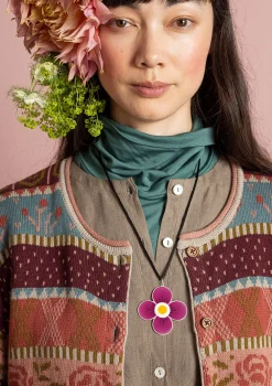Accessoarer-Gudrun Sjödén Halsband "Ulla" i silver Cerise