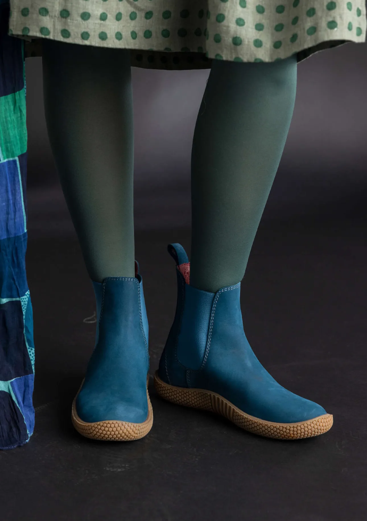 Skor-Gudrun Sjödén Känga i nubuck Petrol
