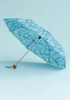Accessoarer-Gudrun Sjödén Paraply "Peggy" i återvunnen polyester Aquagrön