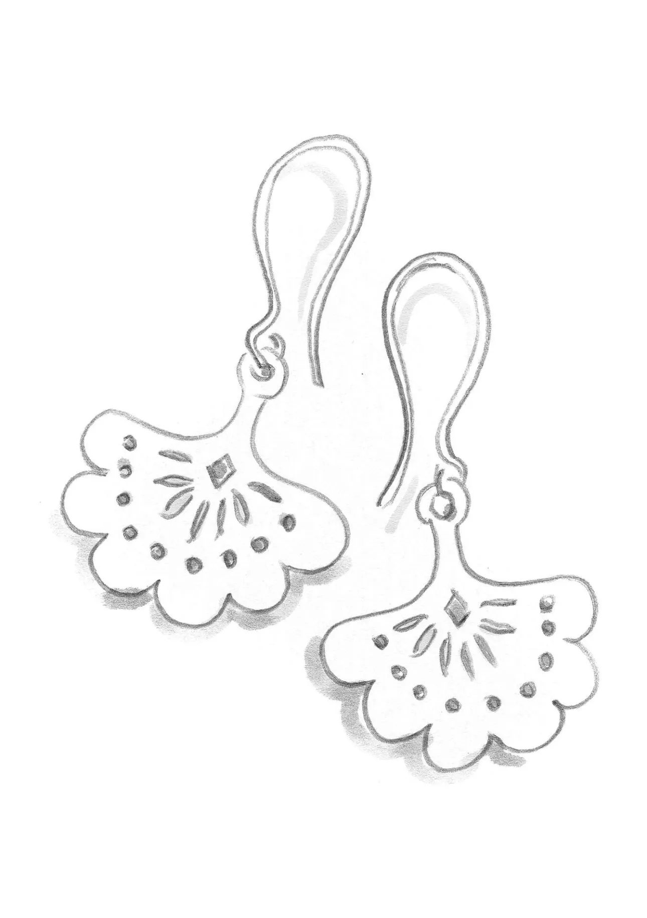 Accessoarer-Gudrun Sjödén Örhängen "Kristina" i Silver