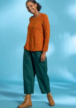 Toppar & Tröjor-Gudrun Sjödén Top "Pomerans" i modal/elastan Brändorange