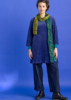 Tunikor-Gudrun Sjödén Velourtunika i ekologisk bomull/återvunnen polyester Viol