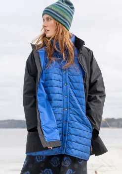 Kappor & Jackor-Gudrun Sjödén Vävd parkas "Lucy" i ekologisk bomull Svart